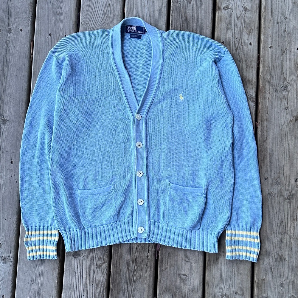 Polo Baby Blue Cardigan
